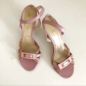 Bruno Magli Pink Buckle Heel Modello Exclusive